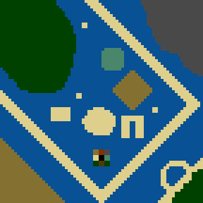 Surface minimap of 500 Crystals