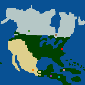 Surface minimap of Ameryka Północna