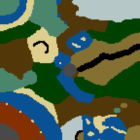 Surface minimap of Arcamia