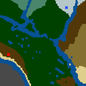 Surface minimap of Archery vs. Flight