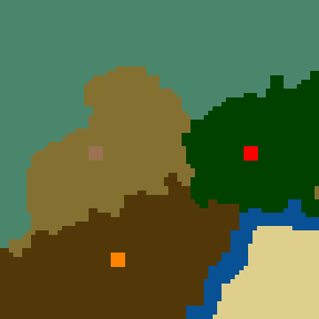 Surface minimap of Auger