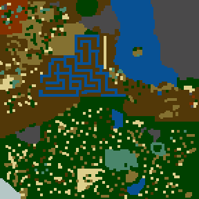Underground minimap of Barbaric Crusade