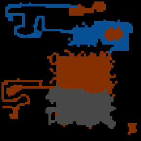 Underground minimap of Barbarzyńska Krucjata