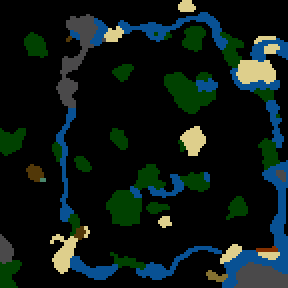 Underground minimap of Battle for the Elements