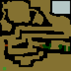 Underground minimap of castle of legend