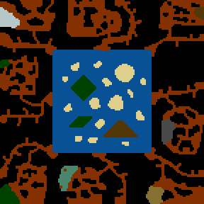 Underground minimap of Challenge of the Gods
