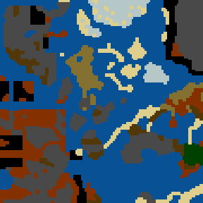 Underground minimap of Conquest of the present