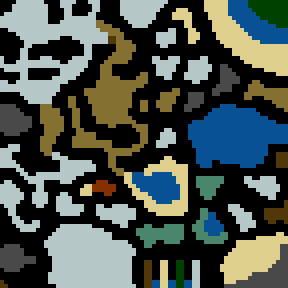 Underground minimap of Conquest of the upper world