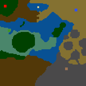 Surface minimap of Core of Evil