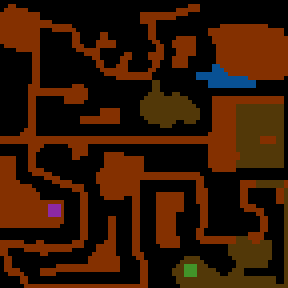 Underground minimap of Cousin Verdish and the Grail