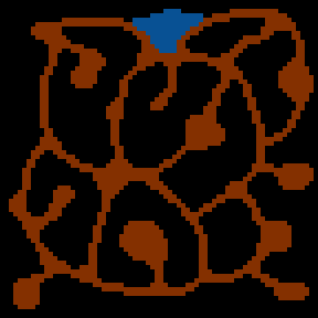 Underground minimap of Crystal Caverns