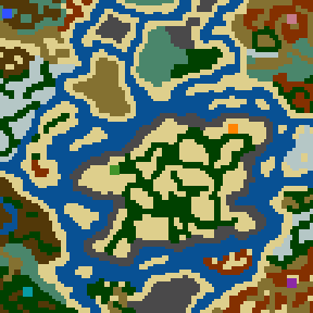 Surface minimap of Cursed World (easy)