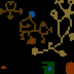 Underground minimap of Dead Forest
