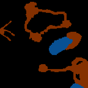 Underground minimap of Deltania