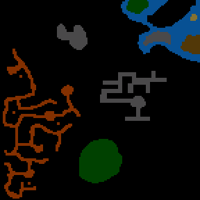 Underground minimap of Deltora Quest