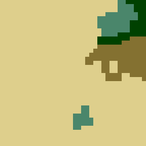 Surface minimap of Desert Strike (Roy's Map 2)