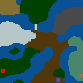 Surface minimap of Dragon hunt