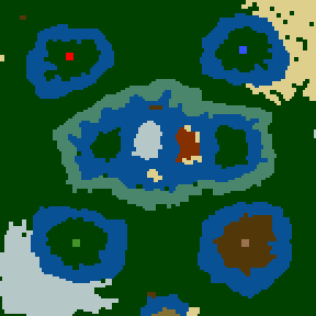 Surface minimap of Dragon Lakes
