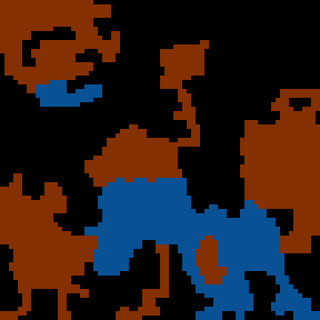 Underground minimap of Dragon quest