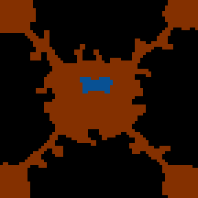 Underground minimap of Dueling Islands