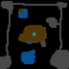 Underground minimap of Dungeon Raiders
