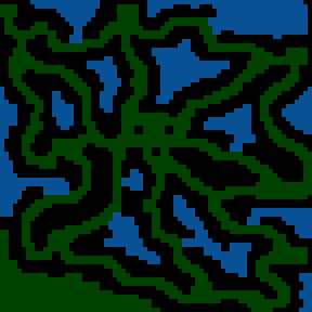 Underground minimap of Dungeons and Dragons