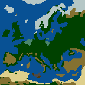 Surface minimap of Europe v.1.2