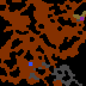 Underground minimap of Extreme Challenge