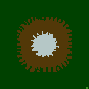 Surface minimap of Fallen Star (teams)