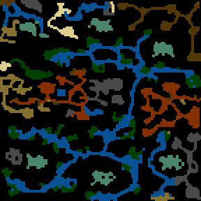 Underground minimap of Fantasy world...