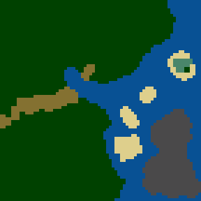 Surface minimap of Fiery Hell