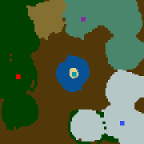 Surface minimap of Fountain of Doom