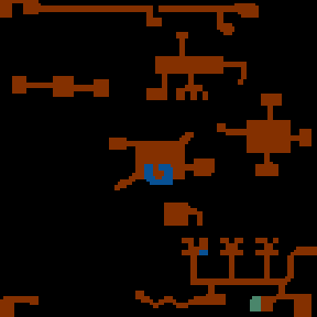 Underground minimap of Four Heroes
