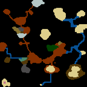 Underground minimap of Games of Gods