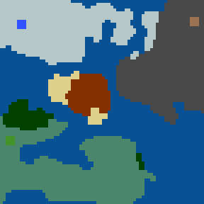 Surface minimap of Gold Rush