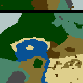 Surface minimap of GoldHeart