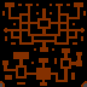 Underground minimap of Halls Of The Dead