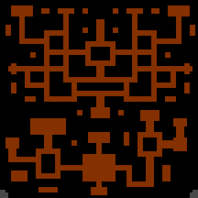 Underground minimap of Halls Of The Dead