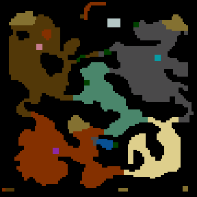 Underground minimap of Heroes Lands - Clan War 2