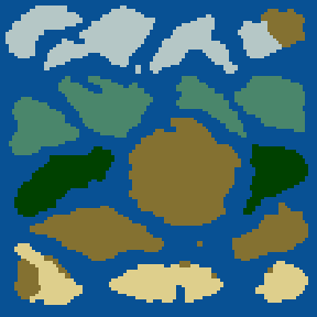 Surface minimap of Heroes Lands - Clans