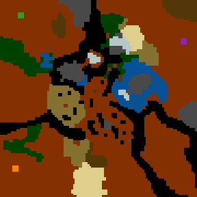 Underground minimap of Island of Bones