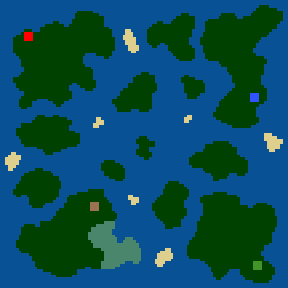Surface minimap of Islands and Caves