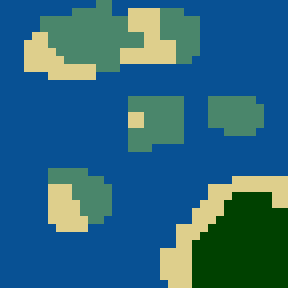 Surface minimap of King's westcoast