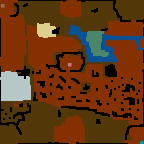 Underground minimap of Knight of the Living Dead