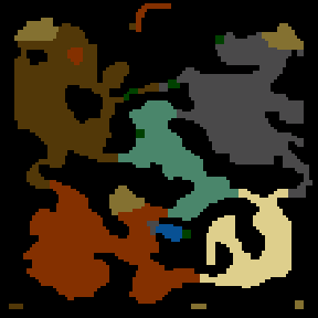 Underground minimap of Known Heroes - Continents War