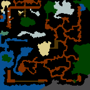 Underground minimap of Komora Piekła