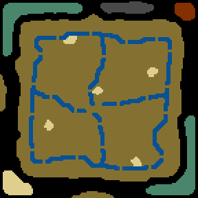 Underground minimap of La Foręt de Bretagne /Hard 4