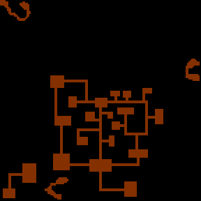 Underground minimap of La Forteresse du Mal