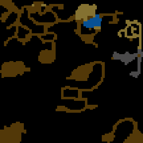 Underground minimap of La Guarida del Mal
