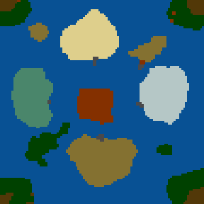 Underground minimap of Land and Sea